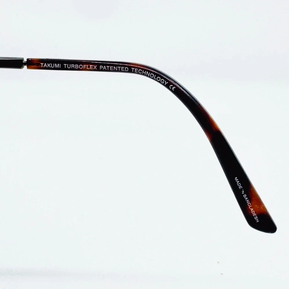 Takumi Eyeglass Frames Mens Tortoise TK1195 Turboflex 52-15-135 10